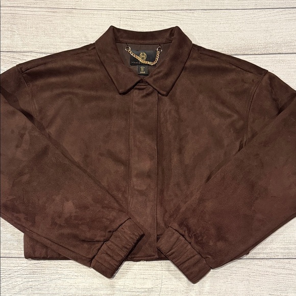 House of Harlow 1960 Jackets & Blazers - Women’s House of Harlow 1960 Cropped Faux Suede Jacket Size L brown